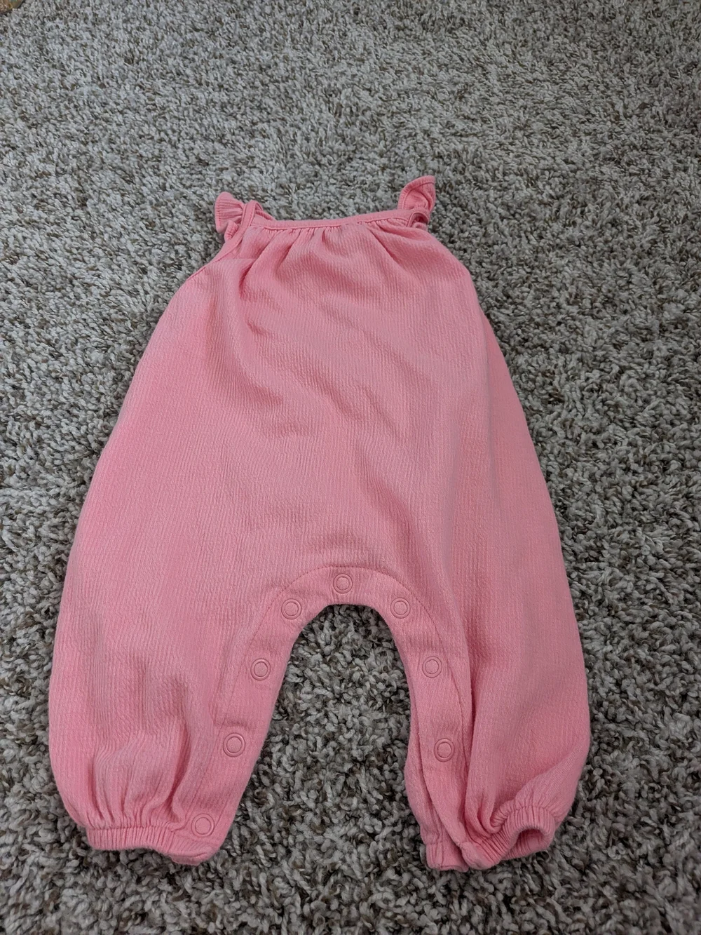 Carter's Coral Pink Sleeveless Footed Romper Size 3 Months